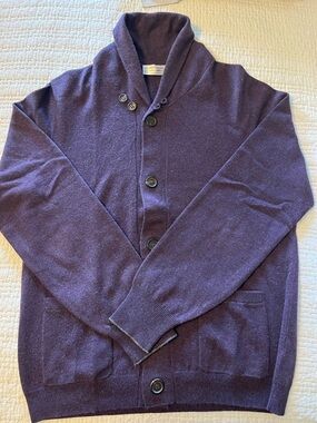 Brunello Cucinelli Cashmere Sweater in Deep Plum size 48